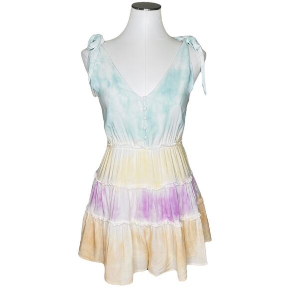 Storia Tie Dye Tiered Romper - Picture 3 of 11
